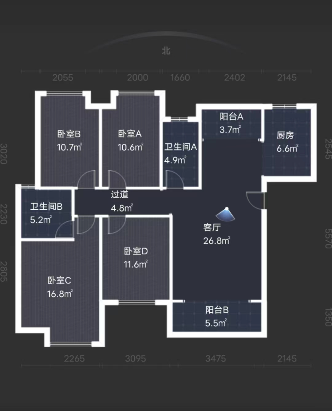 西郡佳园 4室2厅2卫 66.8万 西郡佳园 4室2厅2卫 66.8万室内图