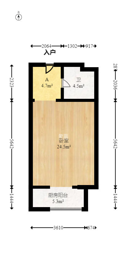 保利麓谷林語I區(qū)  1室1廳1衛(wèi)   38.00萬