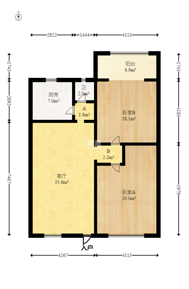 金隆家園（金隆小區(qū)）  2室1廳1衛(wèi)   55.00萬
