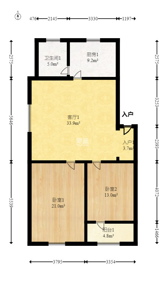 南锦家园  2室1厅1卫   62.80万