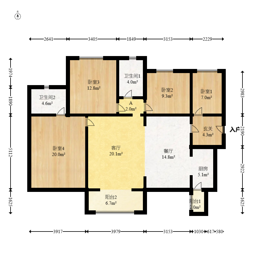 时代倾城三期  3室2厅1卫    125.0万 时代倾城三期  3室2厅1卫    125.0万户型图