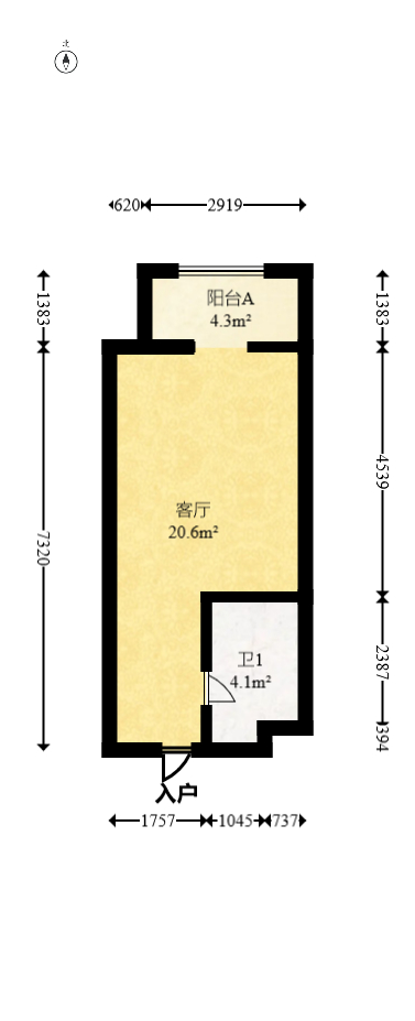 明昇壹城（明昇时代广场）二期  0室0厅0卫    57.98万室内图1