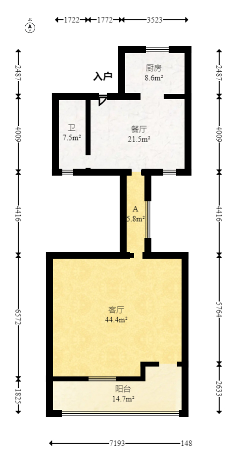 振业城二期  6室2厅4卫   768.00万室内图1