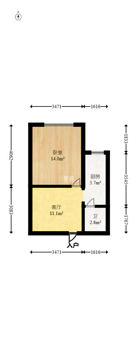 泊林晶城  1室1厅1卫   22.00万