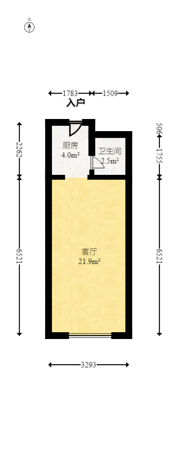 中建芙蓉工社  1室1厅1卫   32.00万室内图1