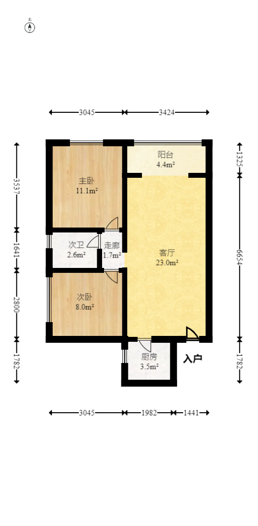 南海幸福城 3室2厅2卫 215.0万 南海幸福城 3室2厅2卫 215.0万户型图
