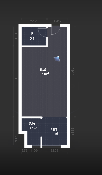 尚格广场  1室1厅1卫   35.80万