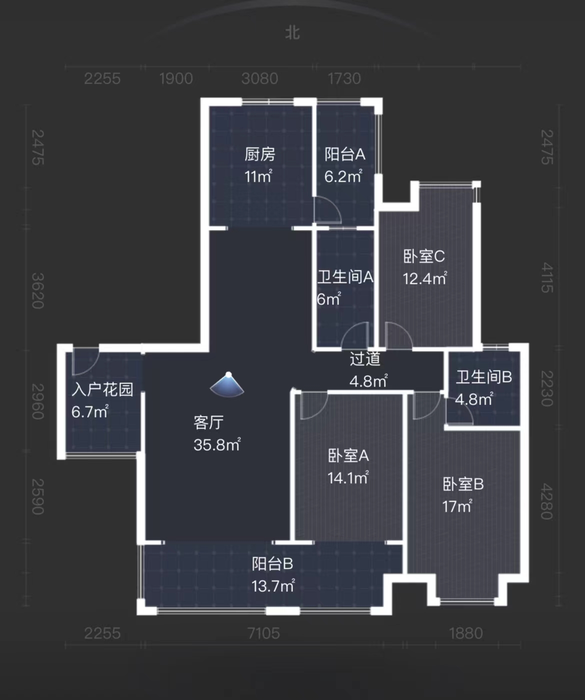 金水湾  3室2厅2卫   100.00万