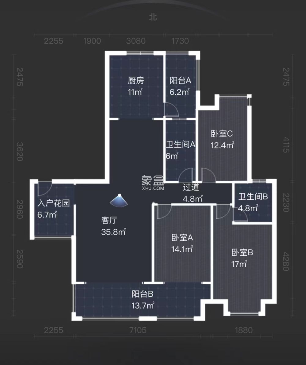 金水湾  3室2厅2卫   90.00万