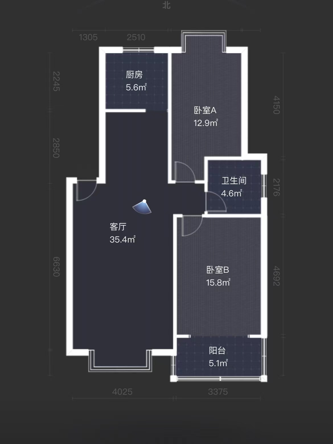 兴湖家园  2室2厅1卫   23.00万