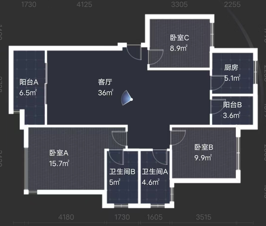 湘银星城 3室2厅2卫 69.8万 湘银星城 3室2厅2卫 69.8万室内图