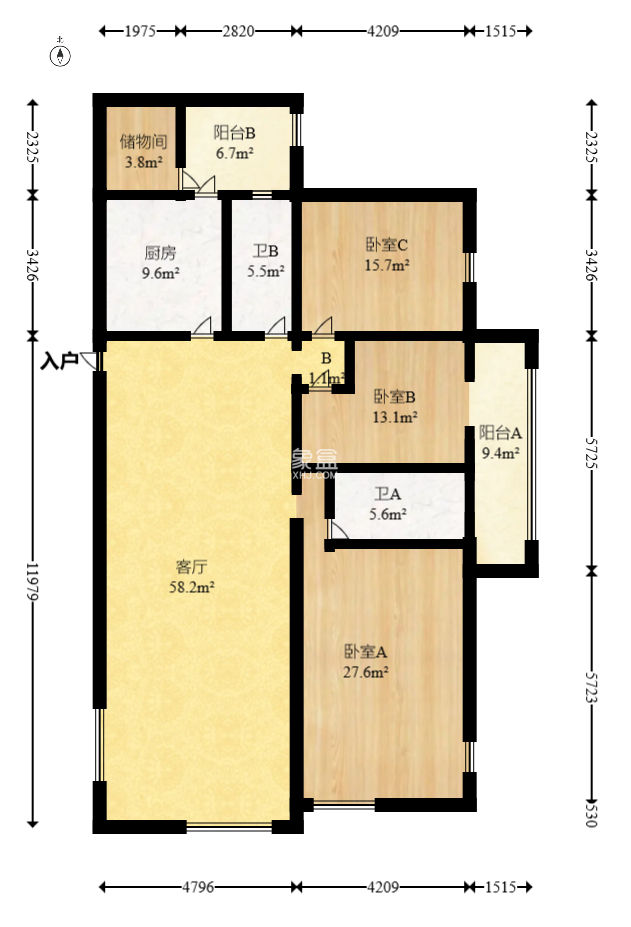 金色屋頂 3室2廳2衛 202.00萬