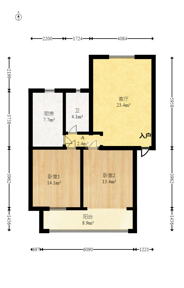 水泵厂宿舍  2室1厅1卫   65.00万