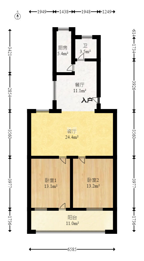 安泰新村  2室2厅1卫   38.00万