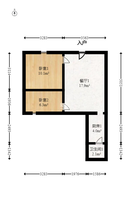 仰天湖1、2村  2室1厅1卫   40.70万