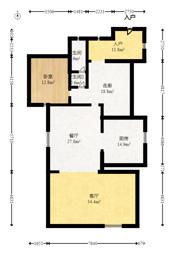 爵世名邸  6室3厅5卫   1100.00万室内图1
