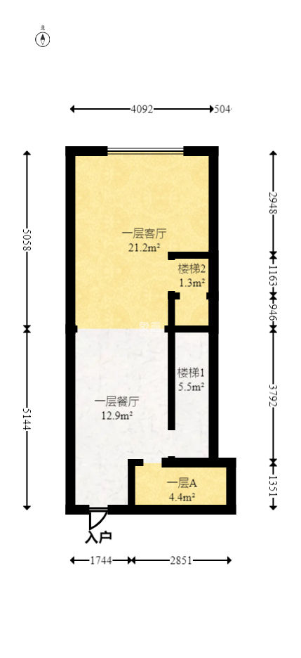 华菱蓝调国际（华菱.香墅美地）  1室1厅1卫   53.00万