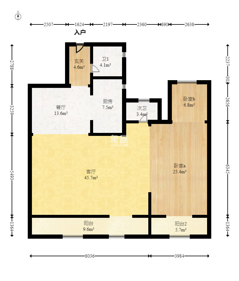 建发央著  4室2厅2卫   180.00万