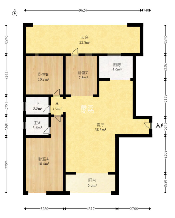 高信向日葵 3室2廳2衛 148.00萬