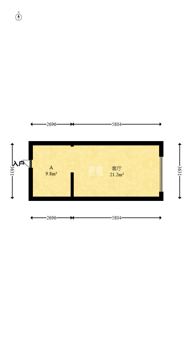 新城悦隽  2室1厅1卫   26.00万
