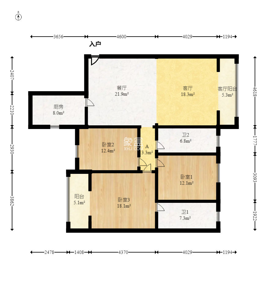 湘誠嘉園 3室2廳2衛 120.00萬