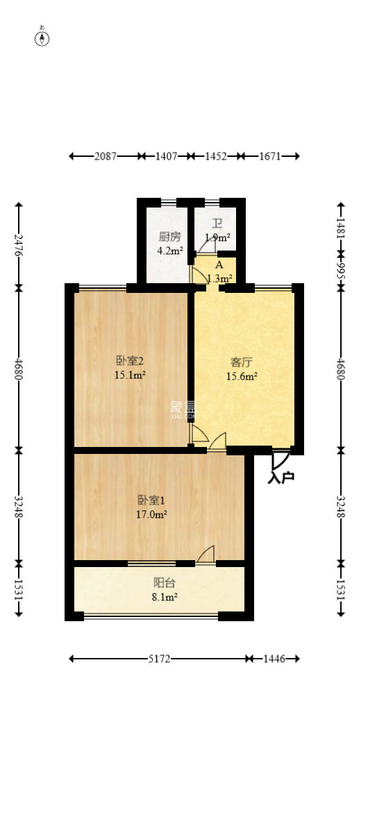 桂花路铁建宿舍  2室1厅1卫   31.00万