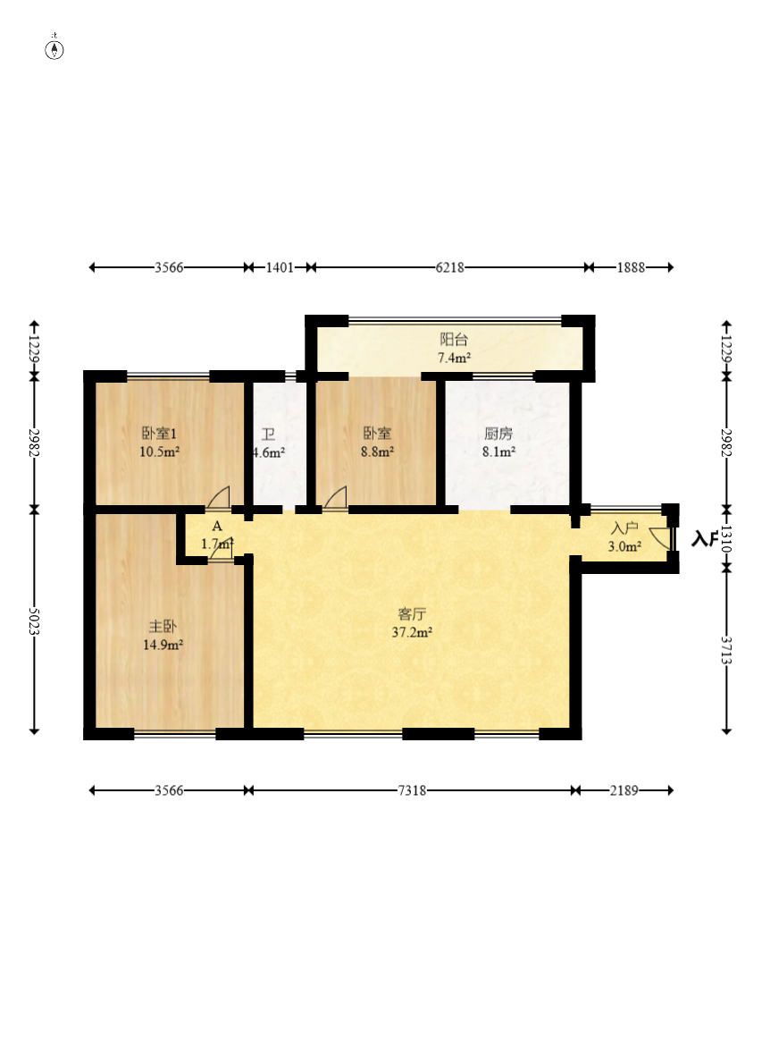 荣盛花语城  3室2厅1卫    86.8万 荣盛花语城  3室2厅1卫    86.8万户型图