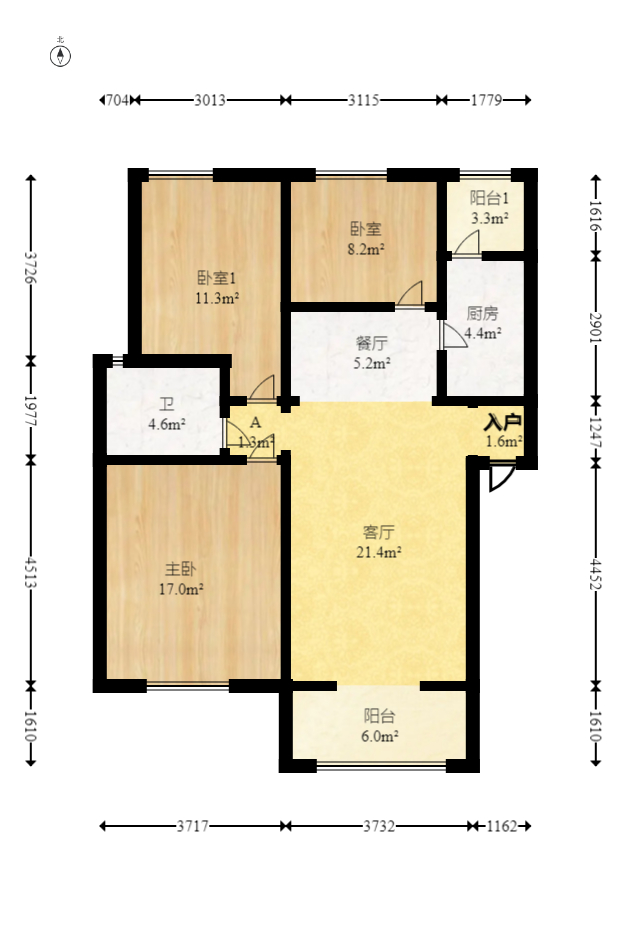 山水湾  3室2厅1卫    53.8万 山水湾  3室2厅1卫    53.8万户型图