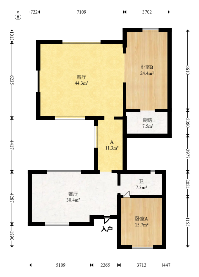 佳兆业水岸新都  6室3厅3卫   519.80万室内图1