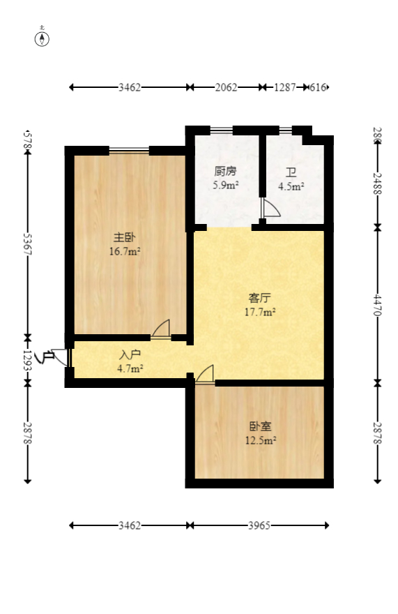 星沙三区  3室2厅2卫   230.00万室内图1