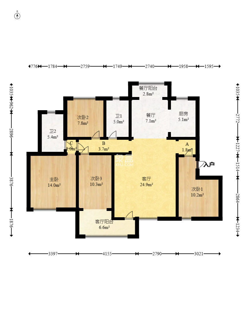 松雅湖壹号  4室2厅2卫    98.0万 松雅湖壹号  4室2厅2卫    98.0万