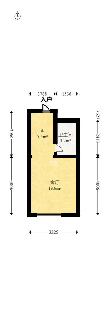 碧桂园印象  1室1厅1卫   27.00万
