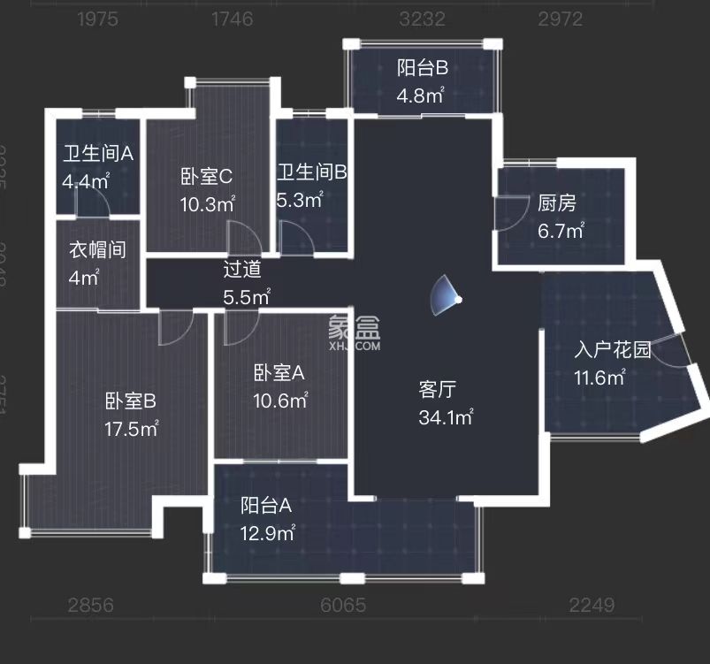 经世皇城  3室2厅2卫    65.0万