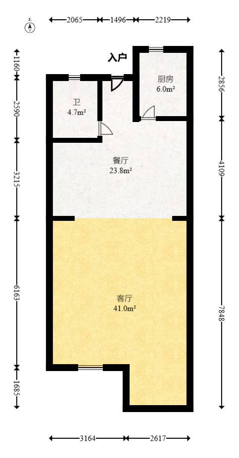 佳兆业水岸新都  4室2厅3卫   178.00万室内图1