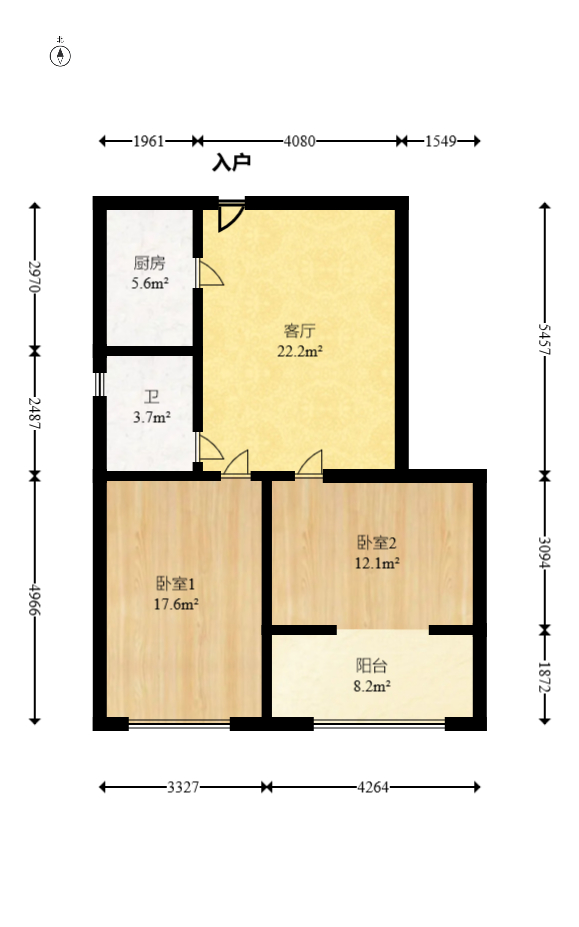 建发中央悦府  4室2厅2卫   230.00万室内图1