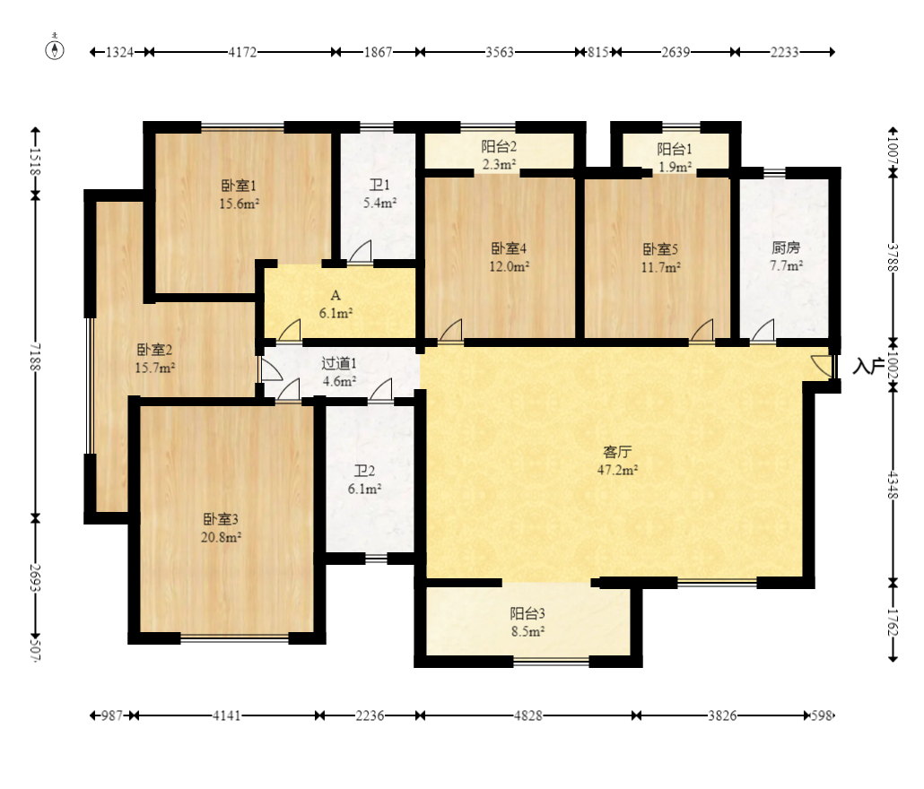 第六都(陆都小区)  4室2厅2卫    240.0万 第六都(陆都小区)  4室2厅2卫    240.0万户型图