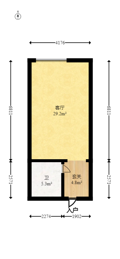 大汉月亮河畔  1室0厅0卫   20.00万室内图1