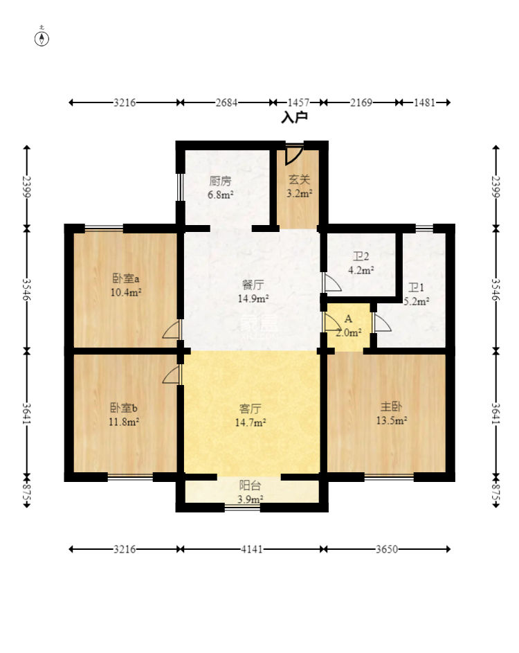 春暉花園 3室2廳2衛 62.80萬