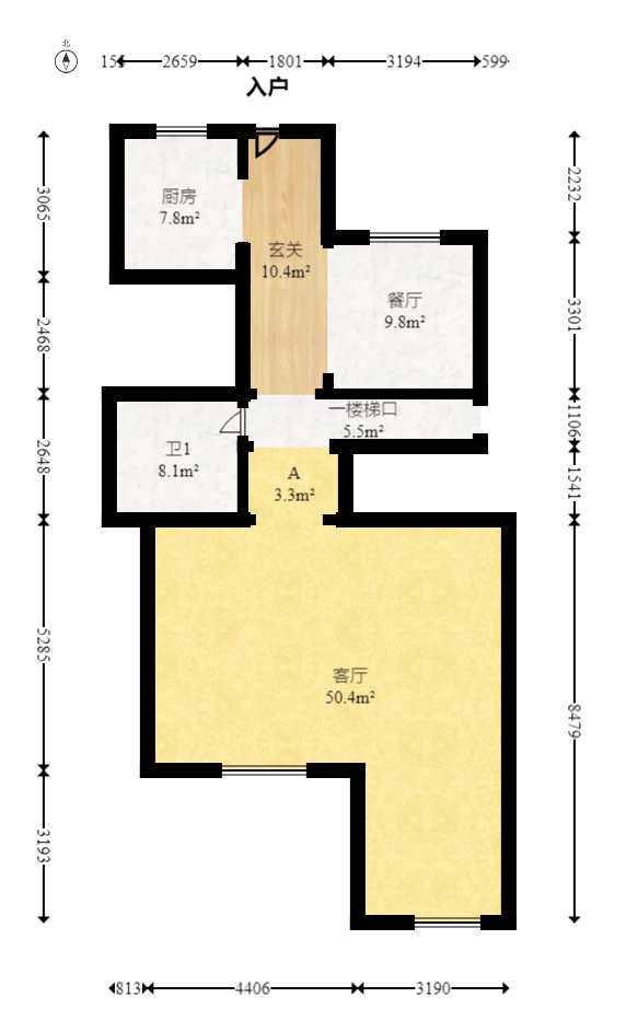 汀湘十里  5室2厅3卫   430.00万室内图1