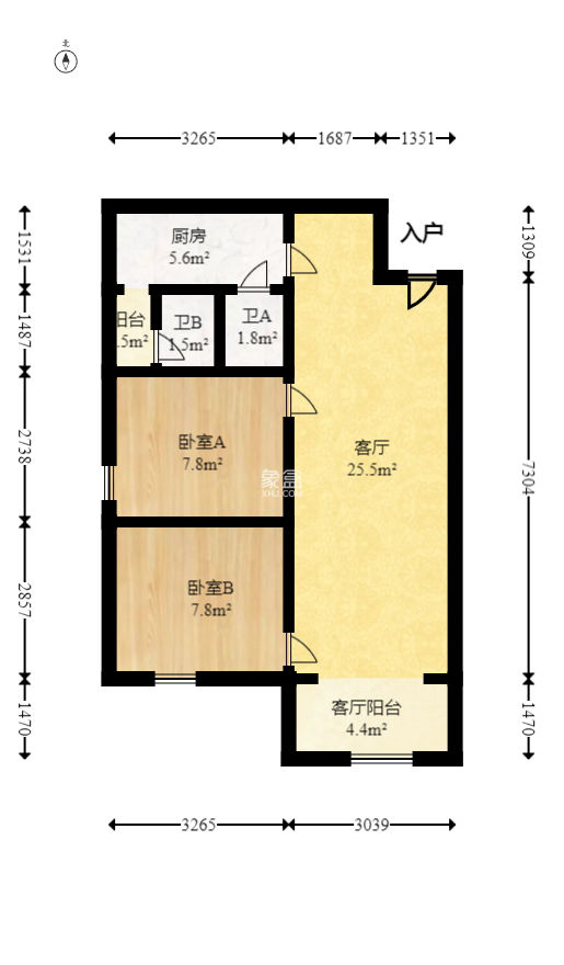 金房奥斯卡  2室2厅1卫   62.80万