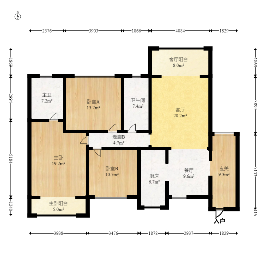 中建芙蓉嘉苑  3室2厅2卫   118.00万室内图1