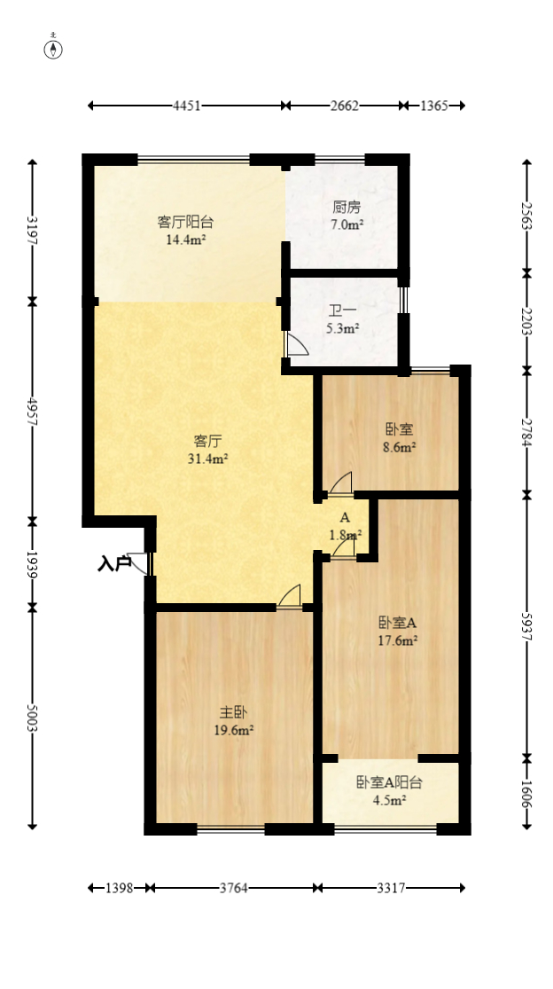 湘绣城  3室2厅1卫    49.8万 湘绣城  3室2厅1卫    49.8万户型图