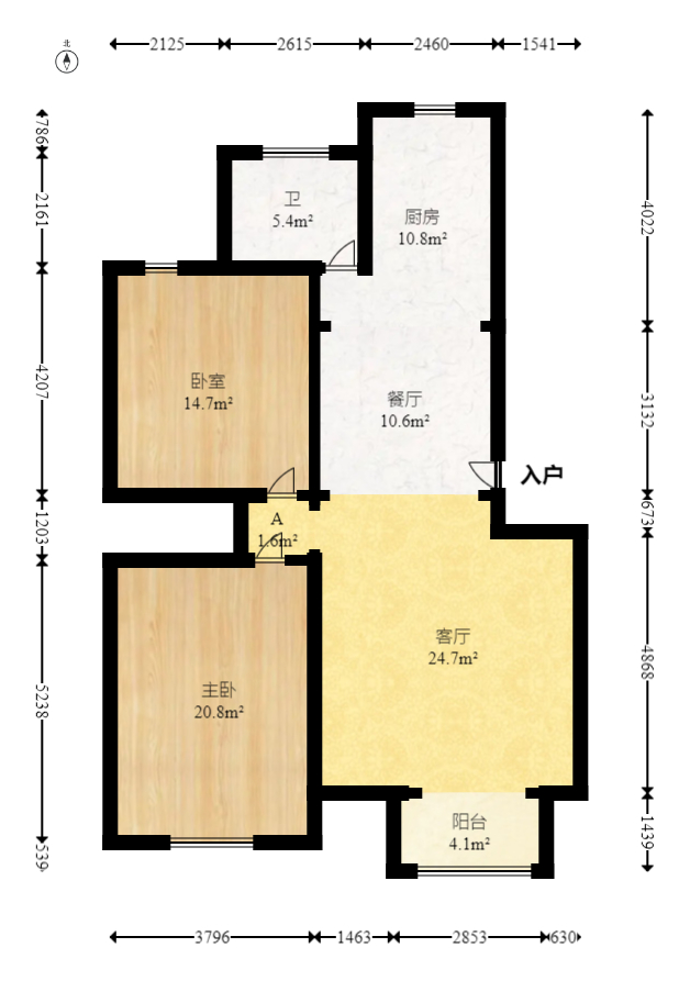 郡原居里  2室2厅1卫    83.1万 郡原居里  2室2厅1卫    83.1万户型图