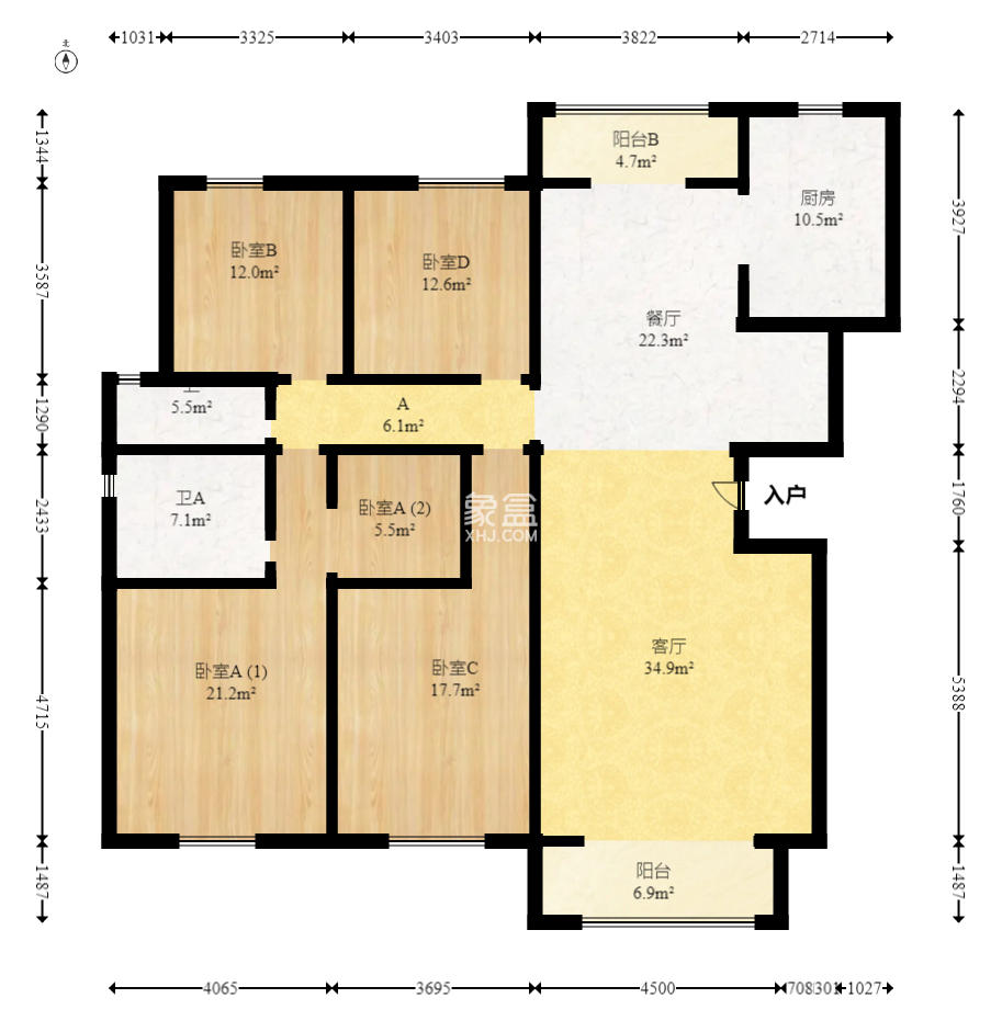 佳兆业云顶梅溪湖(佳兆业梅溪荟)  4室2厅2卫    360.0万 佳兆业云顶梅溪湖(佳兆业梅溪荟)  4室2厅2卫    360.0万户型图