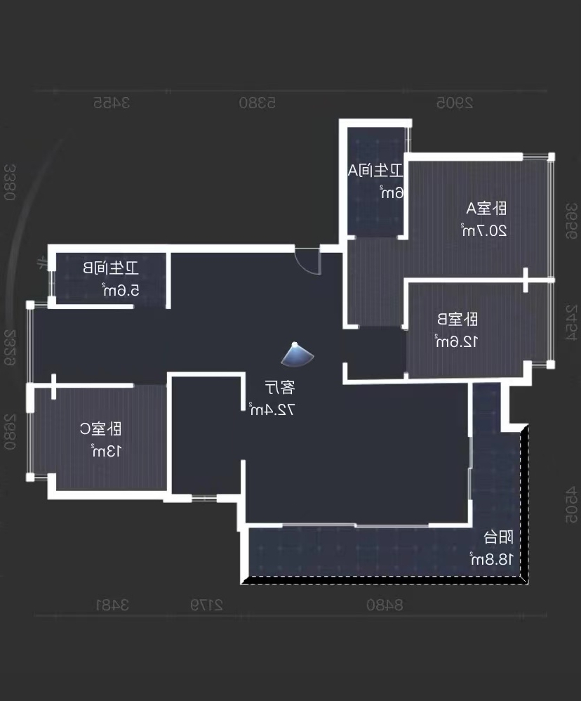 水木阳光里 4室2厅2卫 81.8万 水木阳光里 4室2厅2卫 81.8万室内图