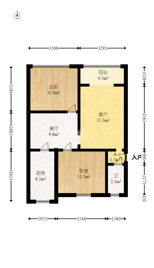 东广济桥社区  2室2厅1卫   59.80万