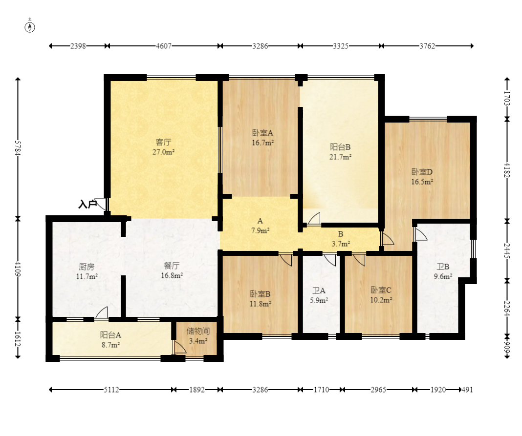 嘉华城(一期)  5室2厅2卫    162.0万 嘉华城(一期)  5室2厅2卫    162.0万户型图