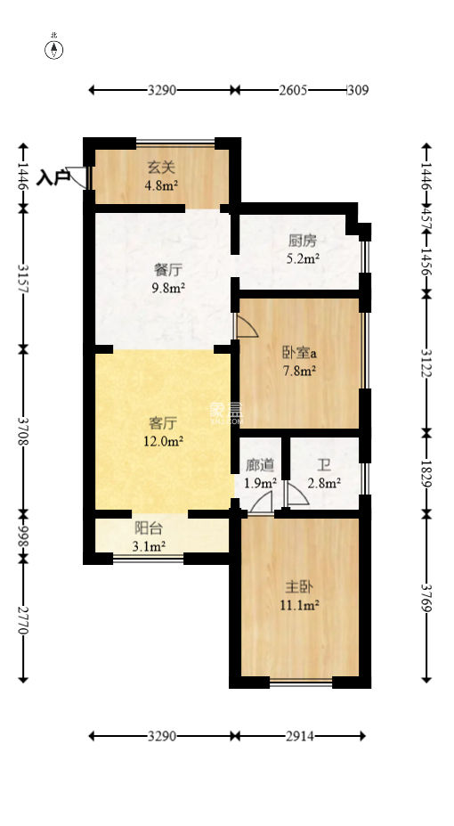 梅溪湖合能璞丽  2室2厅1卫   96.00万