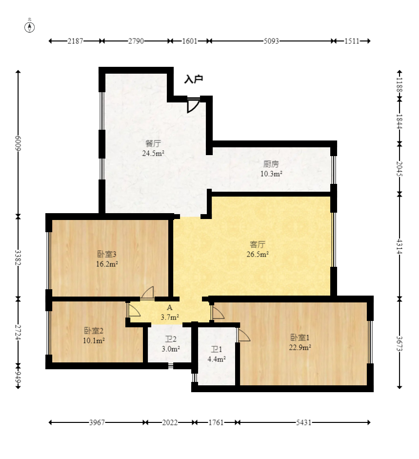 银港水晶城  3室2厅2卫    102.0万 银港水晶城  3室2厅2卫    102.0万户型图