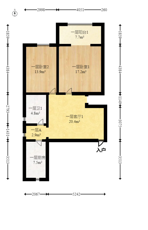 涂家冲社区（涂新小区、农商银行宿舍）  5室4厅2卫   88.00万室内图1